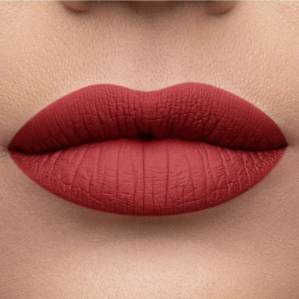 Too Faced Melted Matte Plumping Lipstick in Strawberry Hill - Vibrant Berry Red